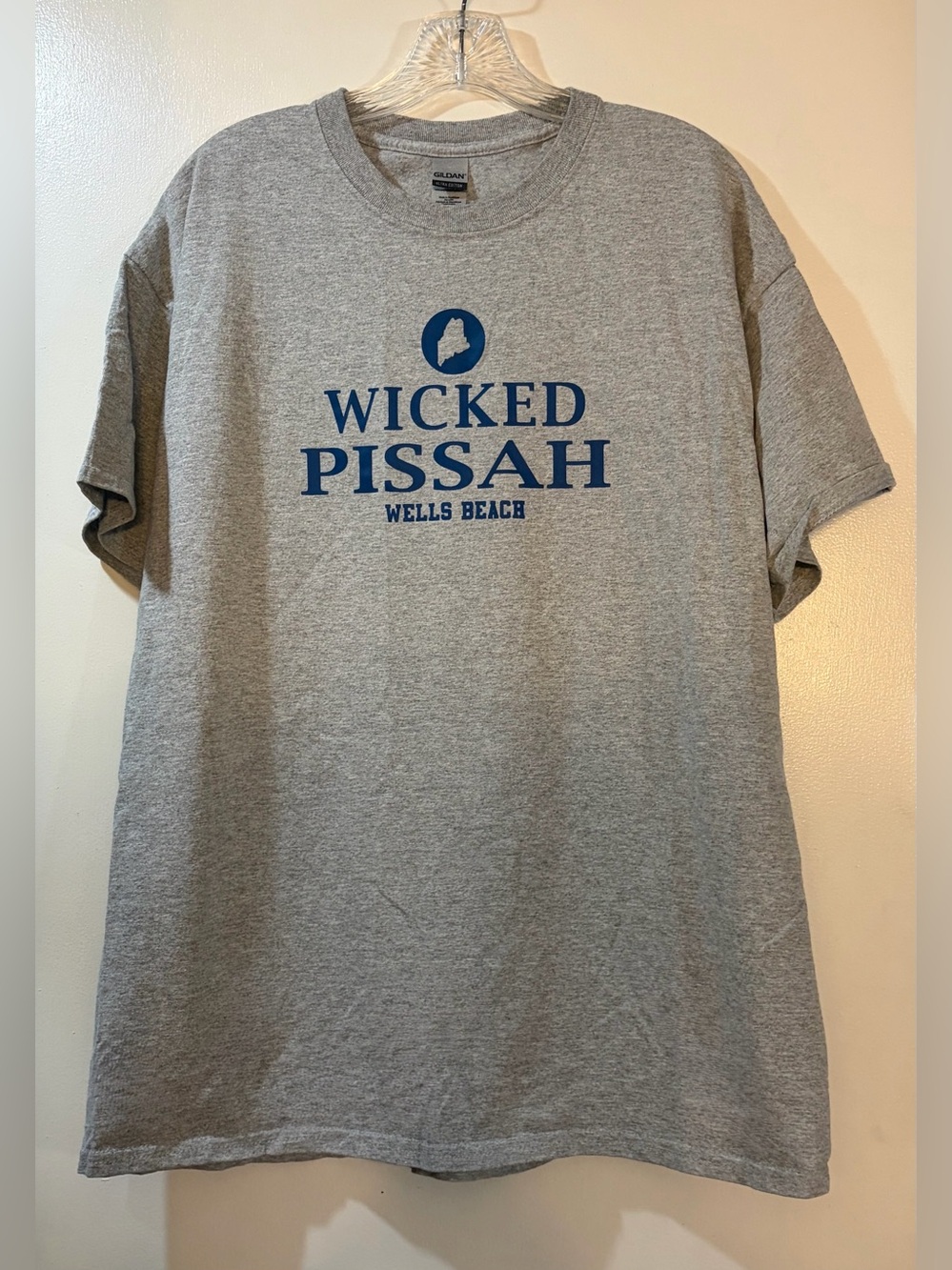 Wicked Pissah Wells Beach T-Shirt Gildan Adult Unisex Sz XL